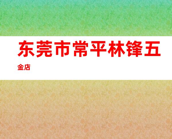 东莞市常平林锋五金店