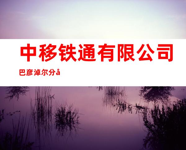 中移铁通有限公司巴彦淖尔分公司五原县团结东街营业厅