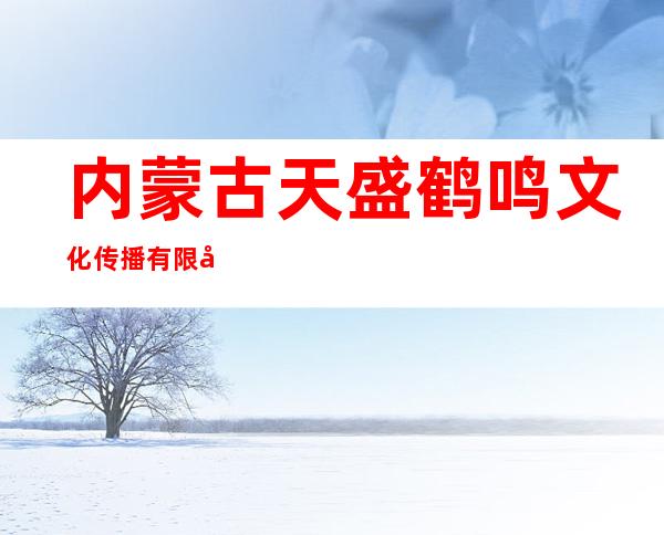 内蒙古天盛鹤鸣文化传播有限公司