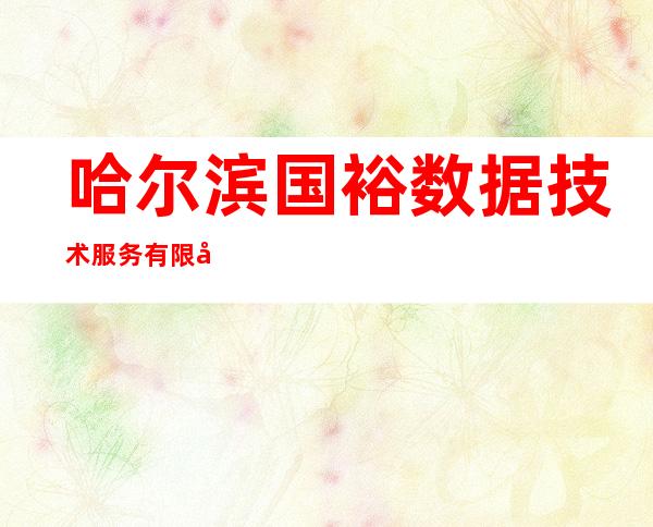 哈尔滨国裕数据技术服务有限公司