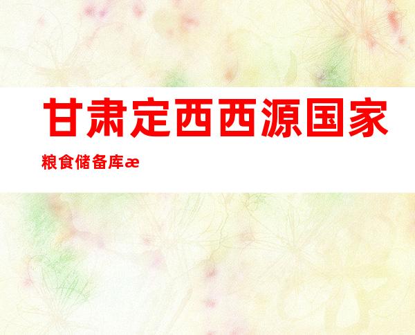 甘肃定西西源国家粮食储备库有限公司