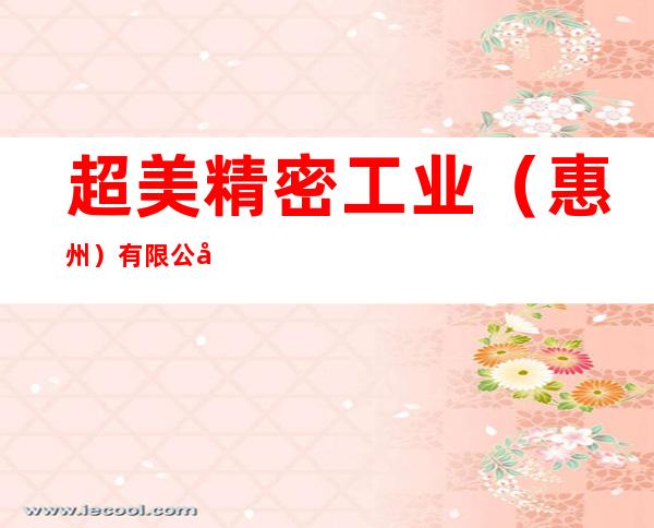 超美精密工业(惠州)有限公司